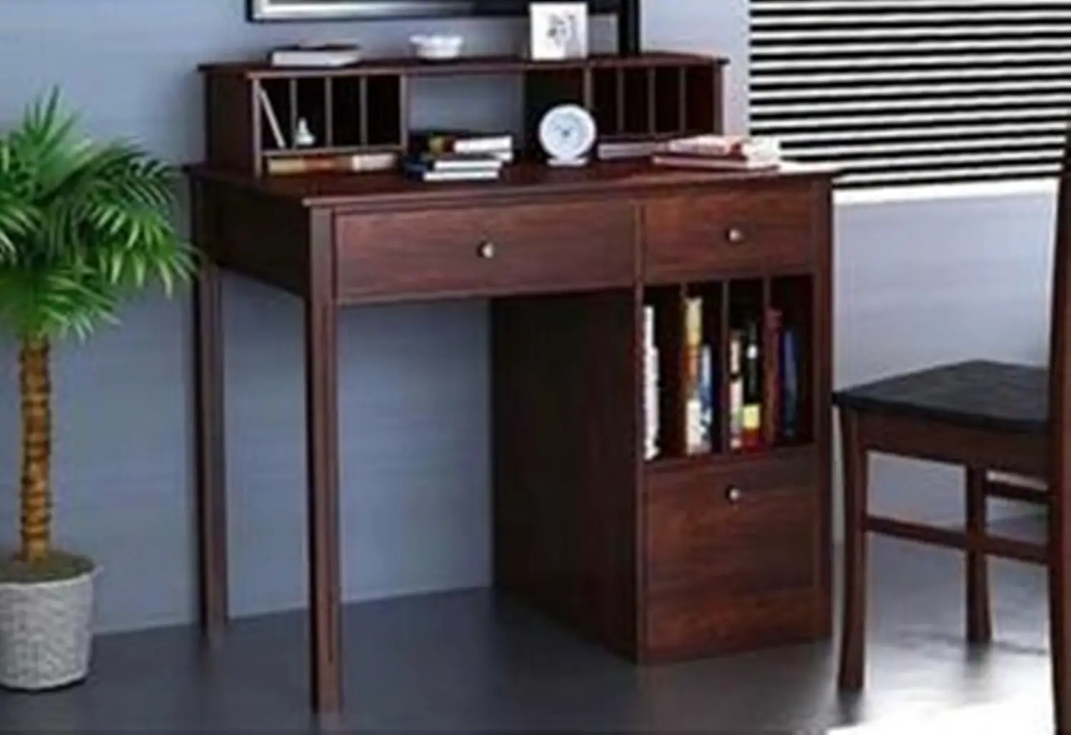 Meja Kantor Furniture Minimalis Kayu Jati Set