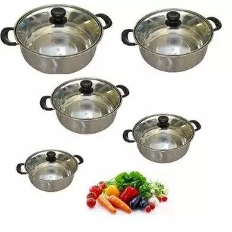 Grosir Station Panci Set Stainless Steel 555 5 in 1